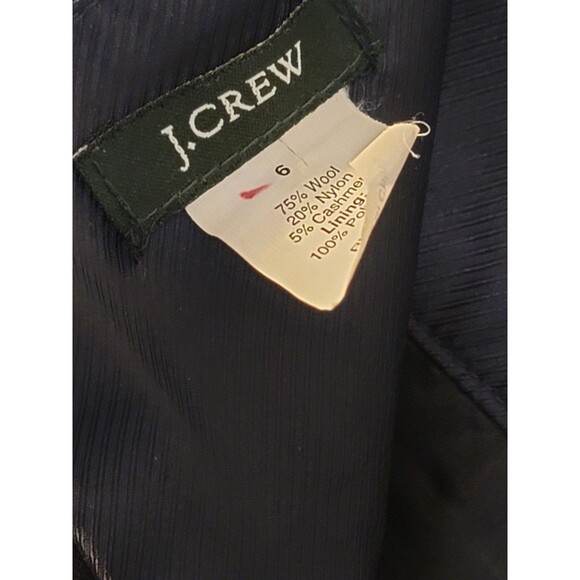 J Crew Wool Cashmere Blend Black A line Skirt Lined size 6 - Picture 5 of 5